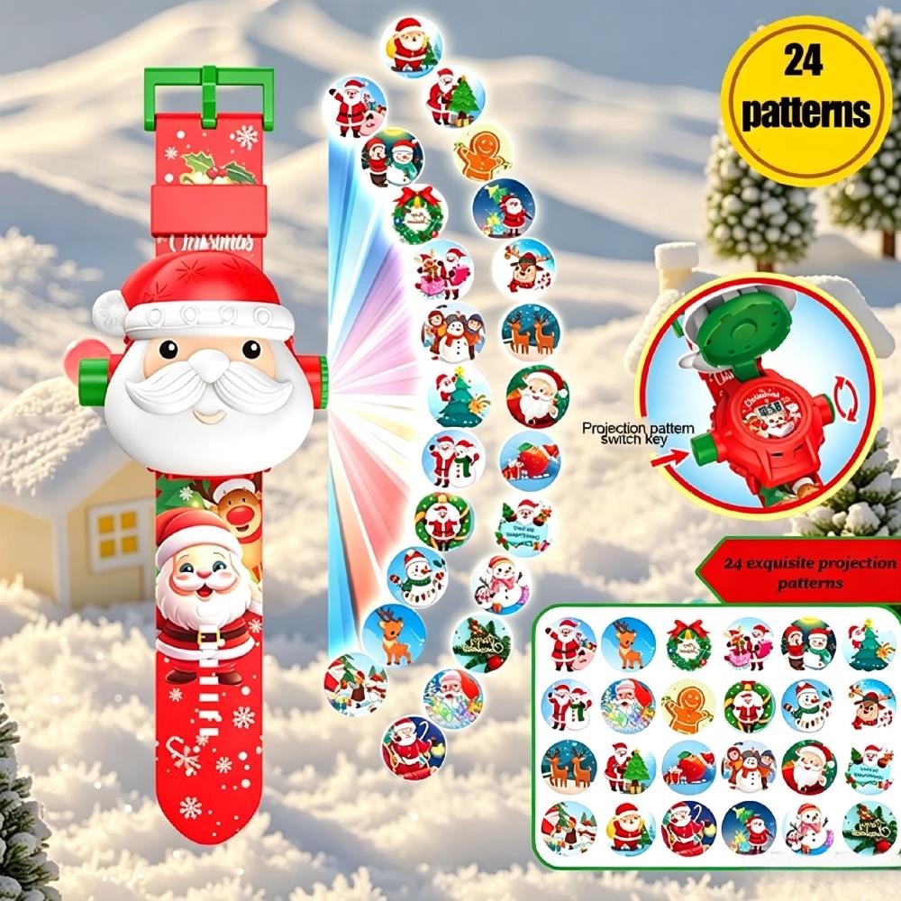 Electronics & Gadgets Starting With V - ساعة عرض إضاءة لعيد الميلاد للأطفال،