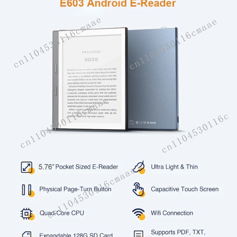 Electronics And Gadgets E - الأدوات الإلكترونية Eink Screen Android قارئات