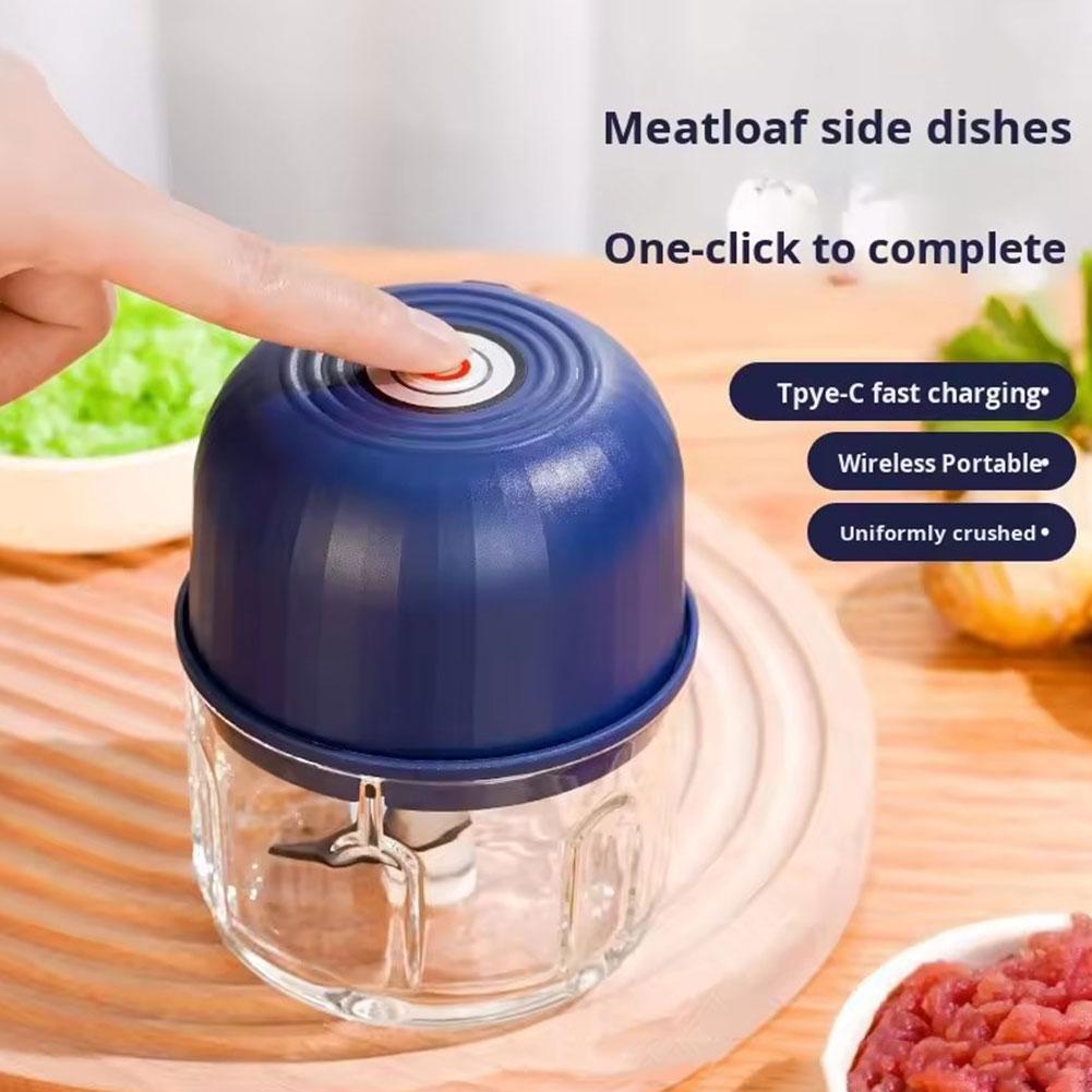 Kitchen Electronics Gadgets - مفرمة ثوم كهربائية صغيرة محمولة تعمل