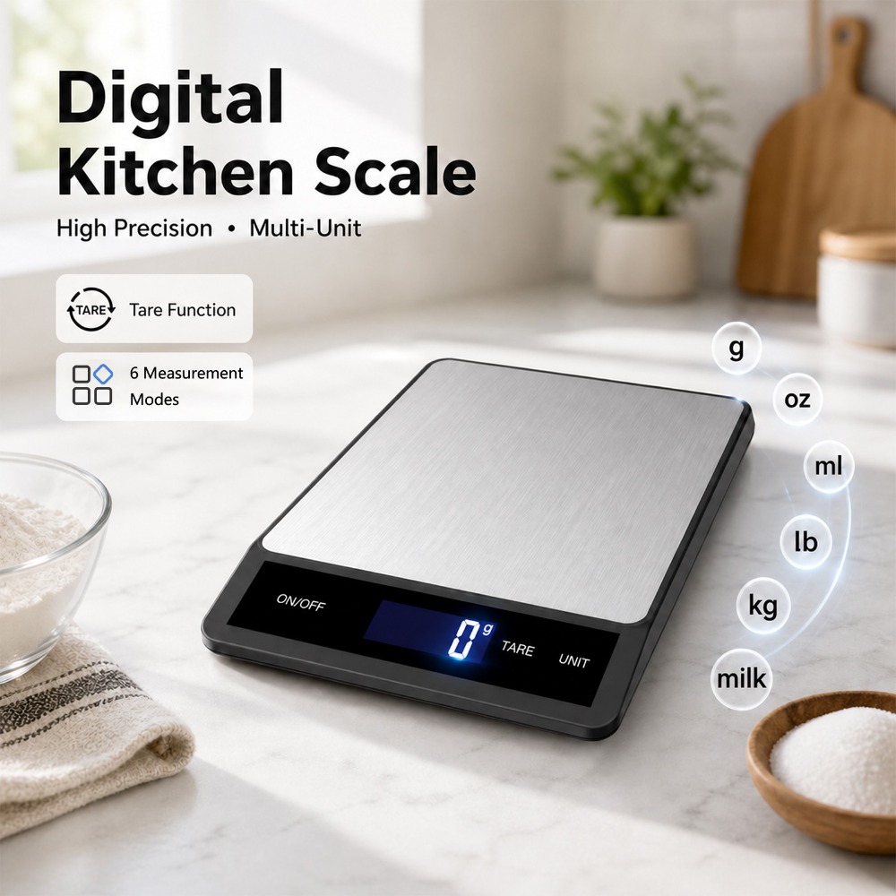 Kitchen Electronics Gadgets - ميزان مطبخ رقمي مقاوم للماء 10