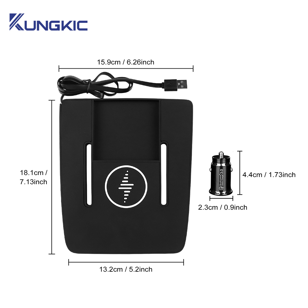 شاحن سيارة لاسلكي ل BYD YUAN U - مراجعة Wireless Phone Charger Pad وسعره