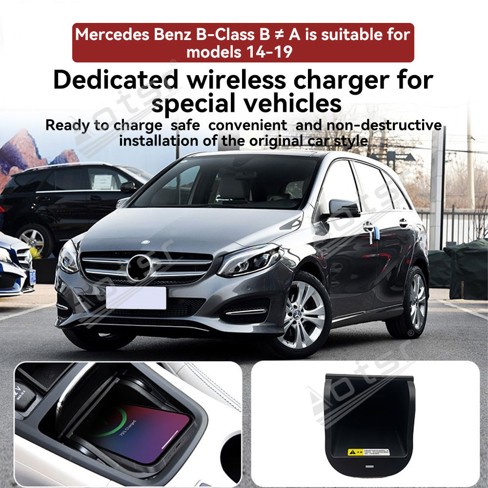 لمرسيدس بنز B/A الفئة 2014-201 - مراجعة Wireless Phone Charger Pad وسعره