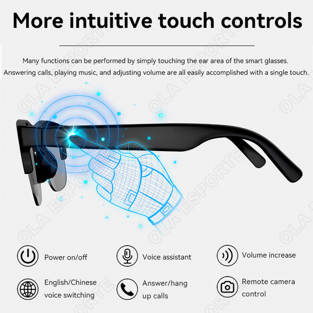 نظارات ذكية جديدة V5.3 مع ميزة - مراجعة Smart Glasses Ar وسعره