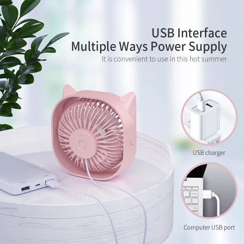 طاولة مروحة USB صغيرة مروحة صغ - مراجعة Smart Electronics Gadgets For Home وسعره