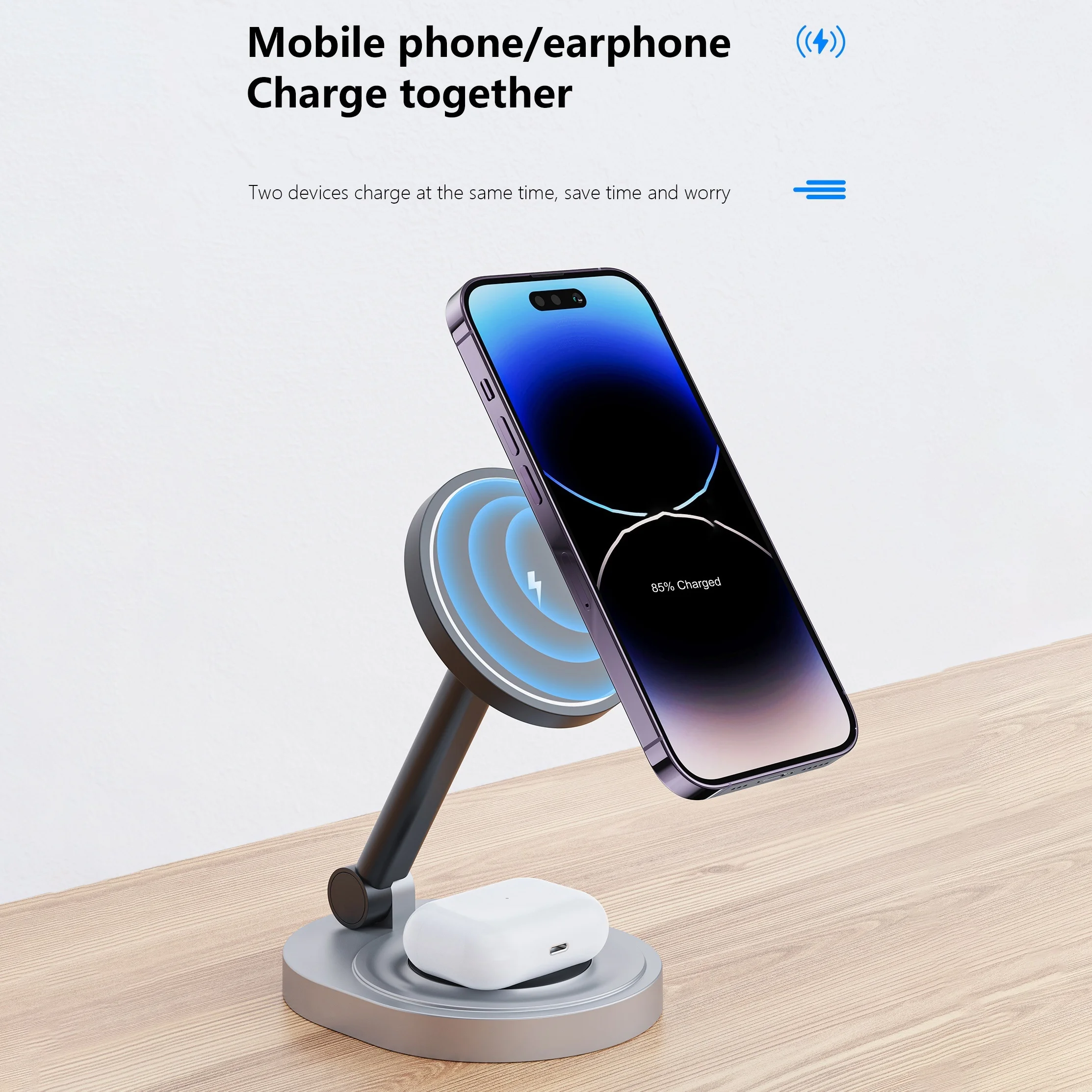 2 في 1 شاحن لاسلكي مغناطيسي حا - مراجعة Magnetic Charging Cable وسعره