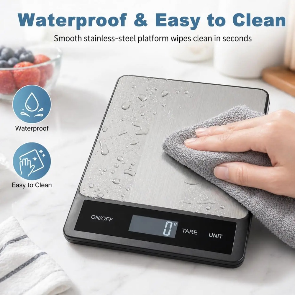 ميزان مطبخ رقمي مقاوم للماء 10 - مراجعة Kitchen Electronics Gadgets وسعره