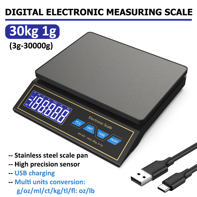 LCD ميزان المطبخ الرقمي 30 كجم - مراجعة Kitchen Electronics Gadgets وسعره